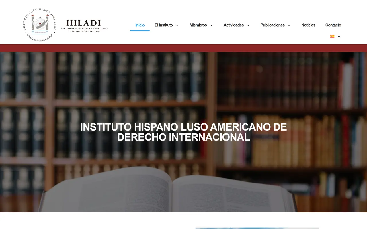 IHLADI, captura 1 del sitio