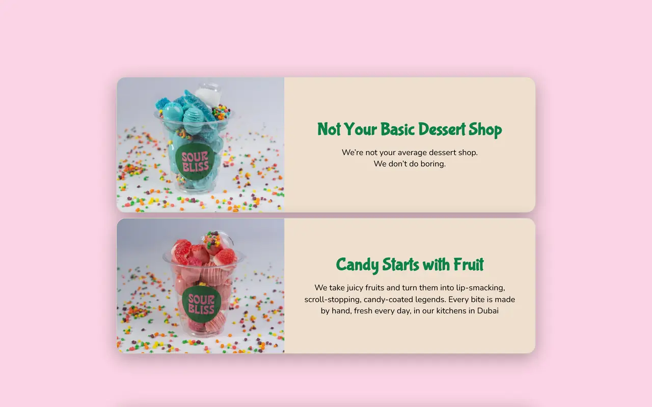 Sour Bliss, captura 2 del sitio